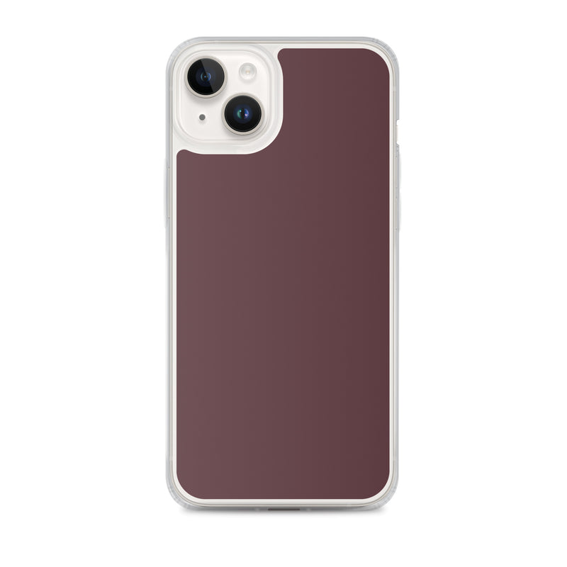 Load image into Gallery viewer, Cab Sav Brown iPhone Clear Thin Case Plain Color CREATIVETECH