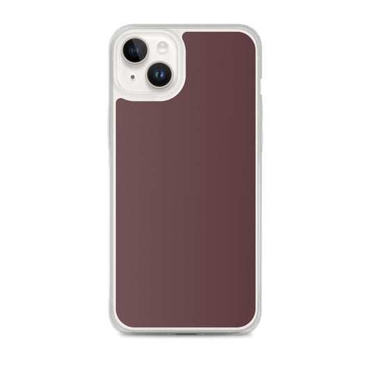 Cab Sav Brown iPhone Clear Thin Case Plain Color CREATIVETECH