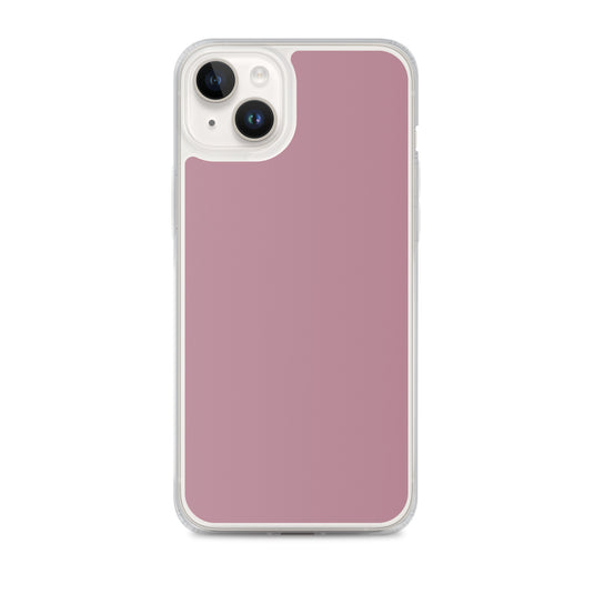 Tapestry Deep Ash Pink iPhone Clear Thin Case Plain Color CREATIVETECH