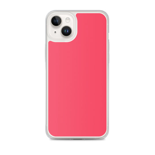 Radical Red iPhone Clear Thin Case Plain Color CREATIVETECH