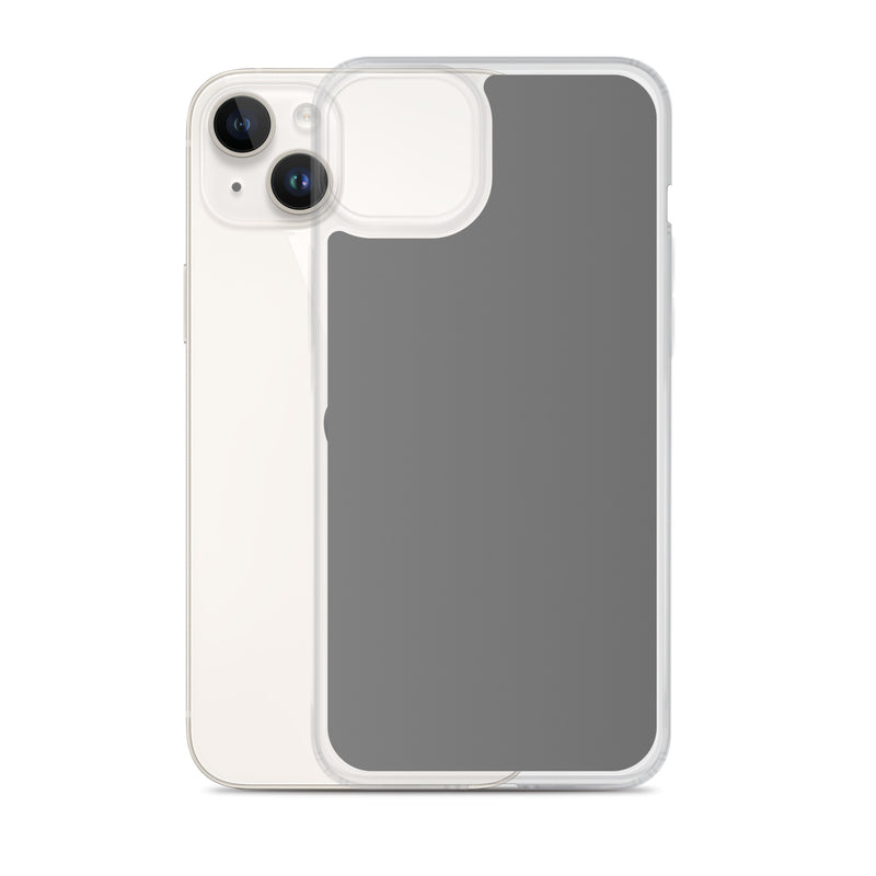 Load image into Gallery viewer, Plain Color Grey iPhone Case Clear Bump Resistant Flexible CREATIVETECH