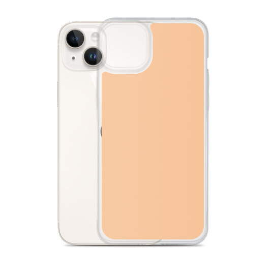 Plain Color Romantic Orange iPhone Case Clear Bump Resistant Flexible CREATIVETECH