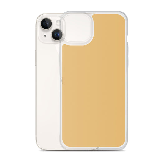 Plain Color Fawn Beige Brown iPhone Case Clear Bump Resistant Flexible CREATIVETECH