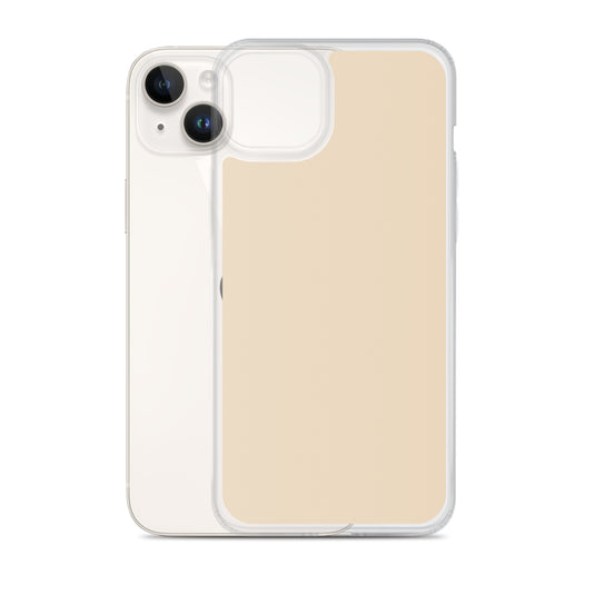 Plain Color Champagne Yellow iPhone Case Clear Bump Resistant Flexible CREATIVETECH