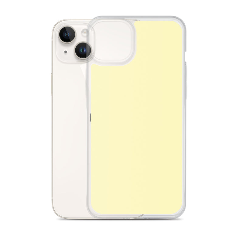 Load image into Gallery viewer, Plain Color Cumulus Yellow iPhone Case Clear Bump Resistant Flexible CREATIVETECH