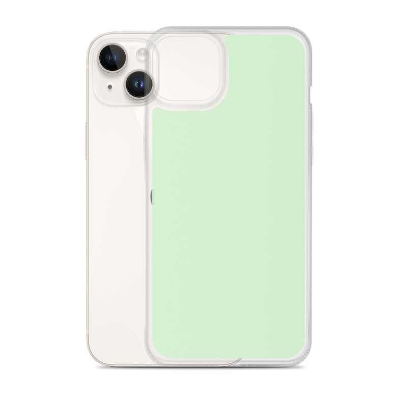 Load image into Gallery viewer, Plain Color Tara Green iPhone Case Clear Bump Resistant CREATIVETECH