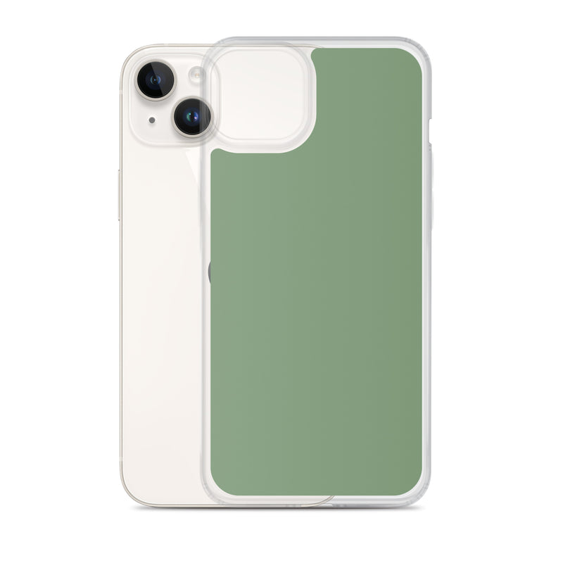 Load image into Gallery viewer, Plain Color Amulet Green iPhone Case Clear Bump Resistant CREATIVETECH