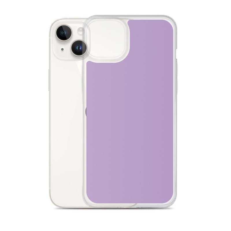 Load image into Gallery viewer, East Side Violet Purple iPhone Clear Thin Case Plain Color CREATIVETECH