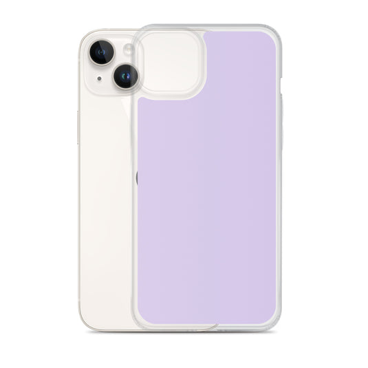 Fog Violet Purple  iPhone Clear Thin Case Plain Color CREATIVETECH