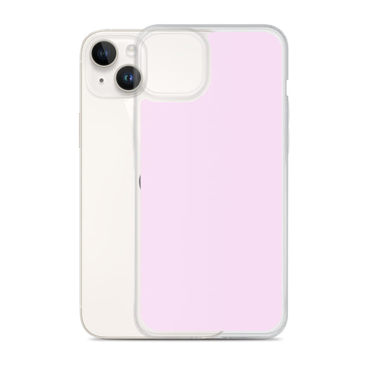 Selago Pink iPhone Clear Thin Case Plain Color CREATIVETECH