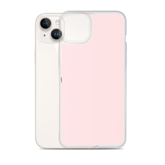 Pale Pink iPhone Clear Thin Case Plain Color CREATIVETECH