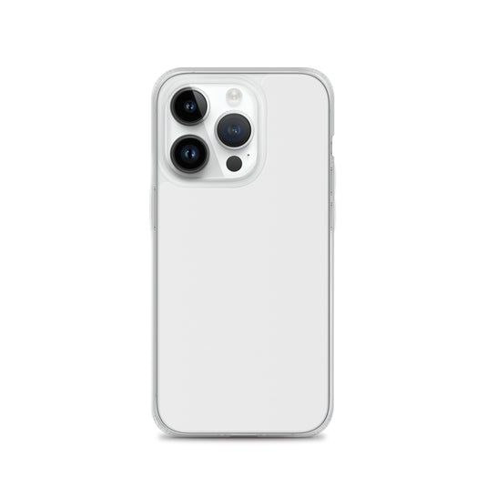 Plain Color Whisper White iPhone Case Clear Bump Resistant Flexible CREATIVETECH