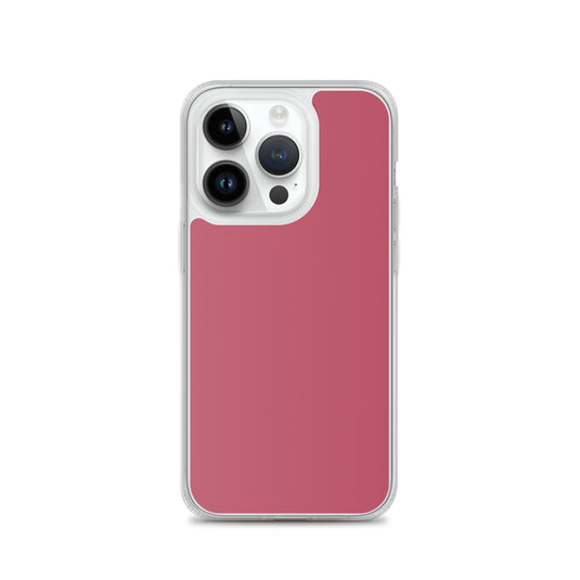 Plain Color Hippie Pink iPhone Case Clear Bump Resistant Flexible CREATIVETECH