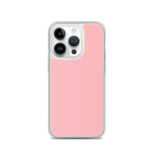 Plain Color Light Pink iPhone Case Clear Bump Resistant Flexible CREATIVETECH