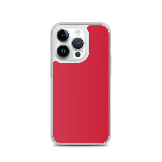 Plain Color Red iPhone Case Clear Bump Resistant Flexible CREATIVETECH