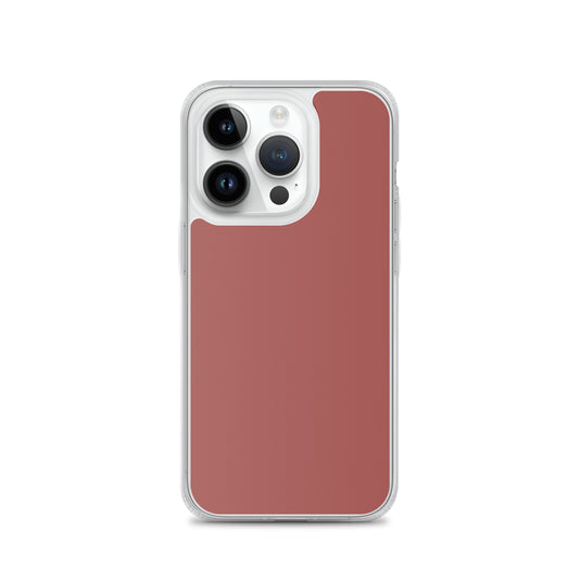 Plain Color Roof Terracotta Red iPhone Case Clear Bump Resistant Flexible CREATIVETECH