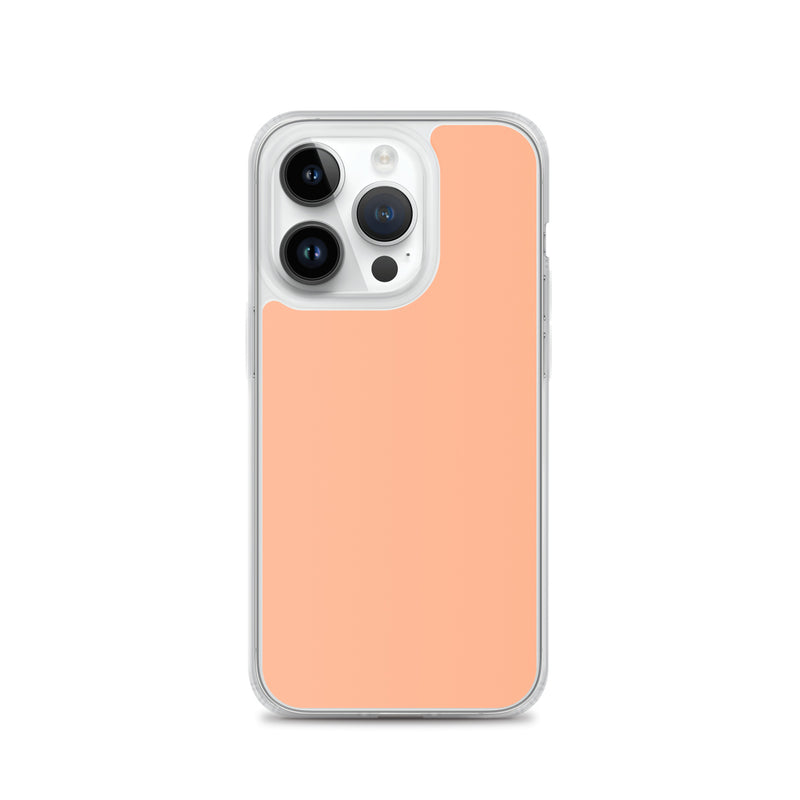 Load image into Gallery viewer, Plain Color Mandys Orange Pink iPhone Case Clear Bump Resistant Flexible CREATIVETECH