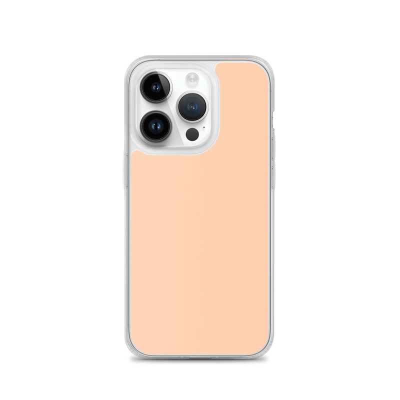 Load image into Gallery viewer, Plain Color Peach Orange iPhone Case Clear Bump Resistant Flexible CREATIVETECH