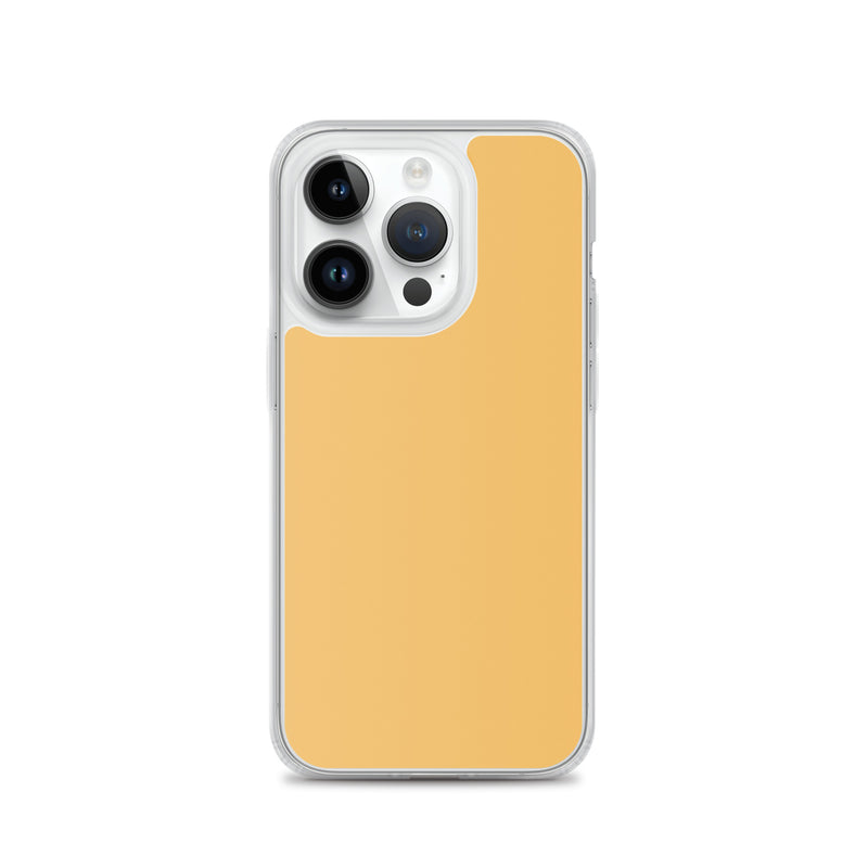 Load image into Gallery viewer, Plain Color Harvest Gold Yellow iPhone Case Clear Bump Resistant Flexible CREATIVETECH