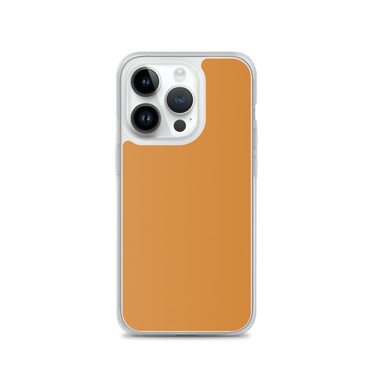 Plain Color Bronze Orange Brown iPhone Case Clear Bump Resistant Flexible CREATIVETECH
