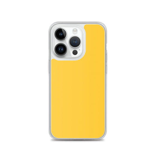 Plain Color Yellow iPhone Case Clear Bump Resistant CREATIVETECH