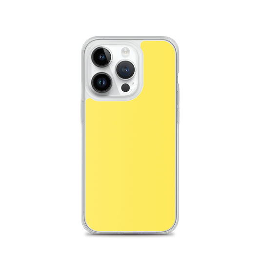 Plain Color Paris Daisy Yellow iPhone Case Clear Bump Resistant CREATIVETECH