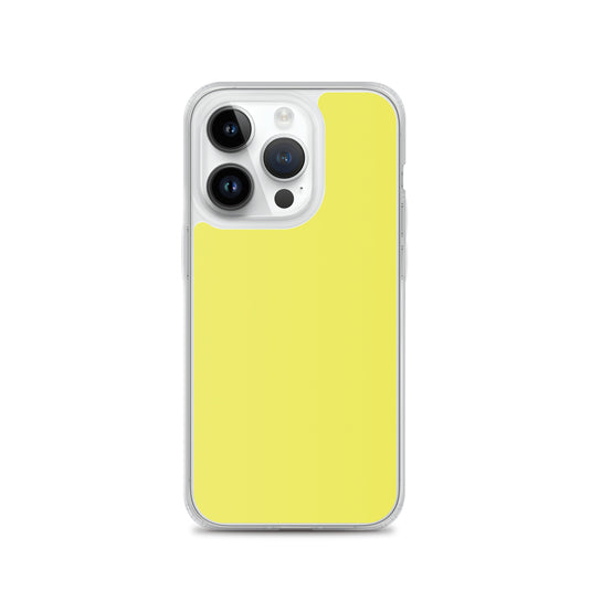 Plain Color Daisy Yellow iPhone Case Clear Bump Resistant CREATIVETECH