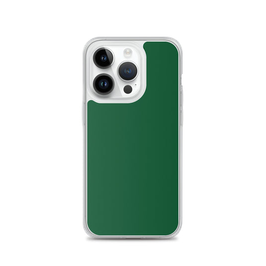 Plain Color Forest Green iPhone Case Clear Bump Resistant CREATIVETECH