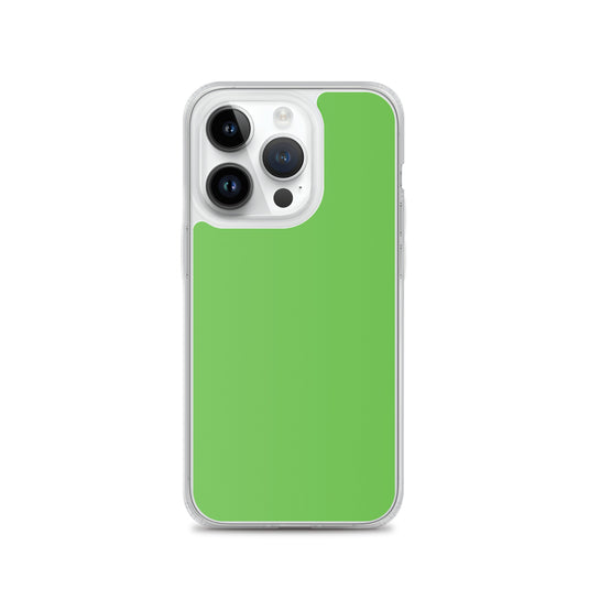 Plain Color Kelly Green iPhone Case Clear Bump Resistant CREATIVETECH