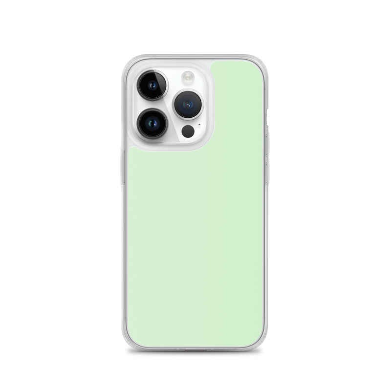 Load image into Gallery viewer, Plain Color Tara Green iPhone Case Clear Bump Resistant CREATIVETECH