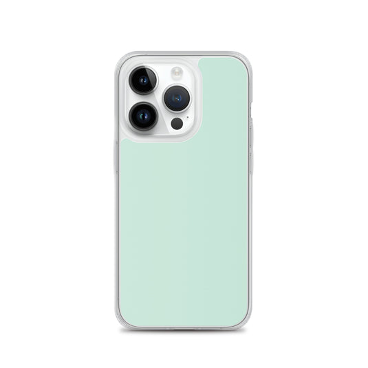 Plain Color Aero Green iPhone Case Clear Bump Resistant CREATIVETECH