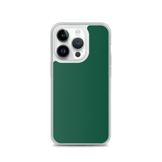 Plain Color British Racing Green iPhone Case Clear Bump Resistant CREATIVETECH
