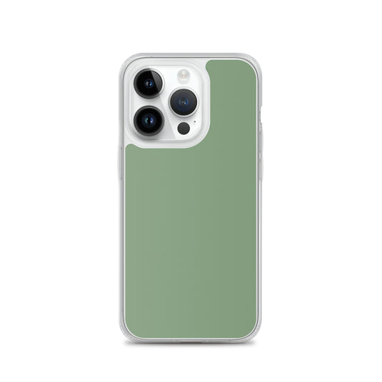 Plain Color Amulet Green iPhone Case Clear Bump Resistant CREATIVETECH