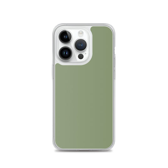 Plain Color Camouflage Green iPhone Case Clear Bump Resistant CREATIVETECH