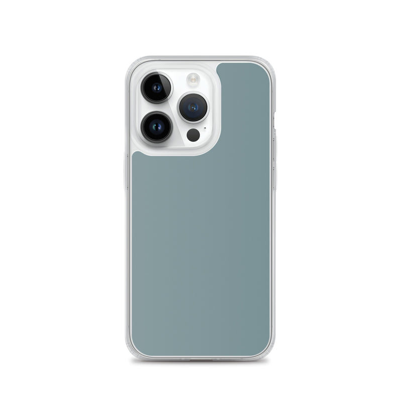 Load image into Gallery viewer, Plain Color Gothic Blue iPhone Case Clear Bump Resistant CREATIVETECH
