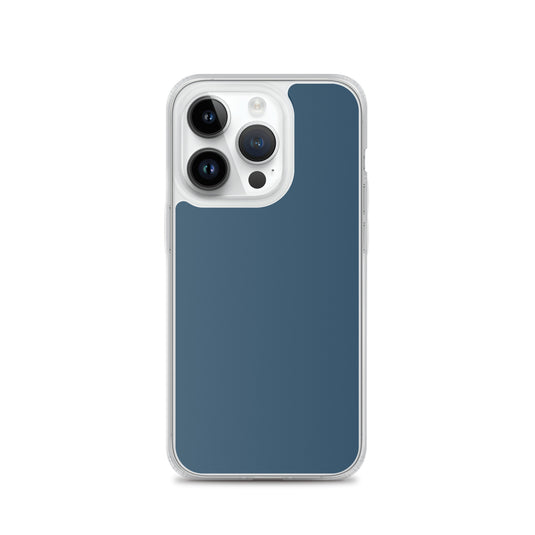 Plain Color Arapawa Blue iPhone Case Clear Bump Resistant CREATIVETECH