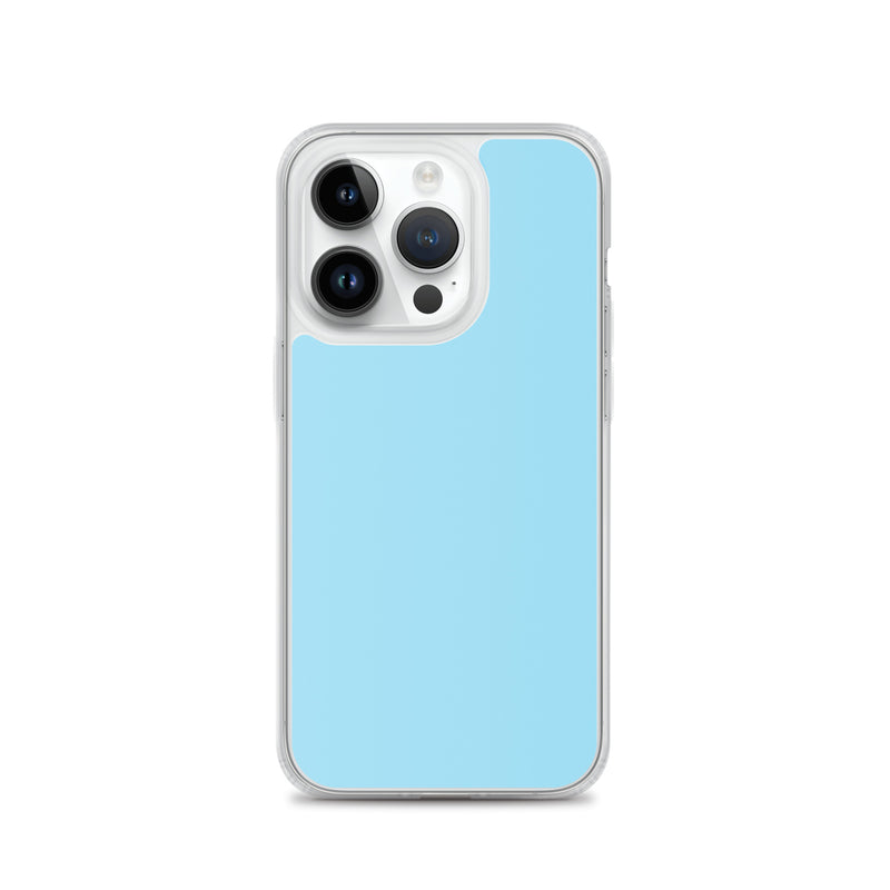 Load image into Gallery viewer, Plain Color Columbia Blue iPhone Case Clear Bump Resistant CREATIVETECH