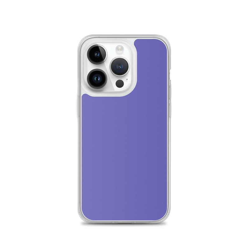Load image into Gallery viewer, Slate Blue Purple iPhone Clear Thin Case Plain Color CREATIVETECH