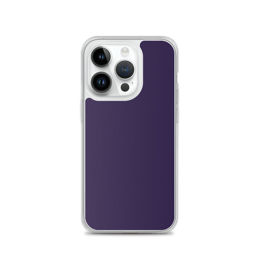 Tolopea Dark Purple iPhone Clear Thin Case Plain Color CREATIVETECH