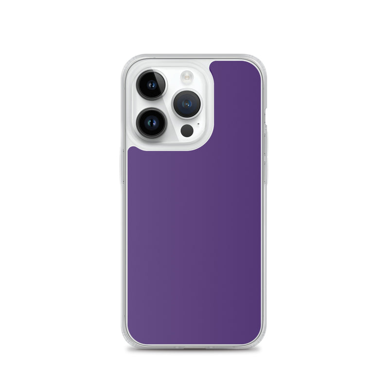 Load image into Gallery viewer, Purple iPhone Clear Thin Case Plain Color CREATIVETECH
