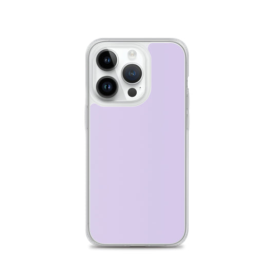 Fog Violet Purple  iPhone Clear Thin Case Plain Color CREATIVETECH