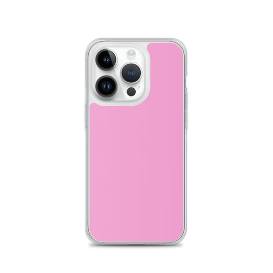Lavender Rose Pink iPhone Clear Thin Case Plain Color CREATIVETECH