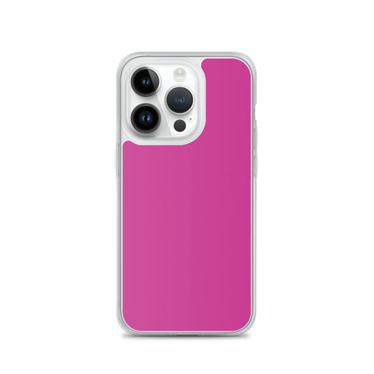 Medium Red Violet iPhone Clear Thin Case Plain Color CREATIVETECH