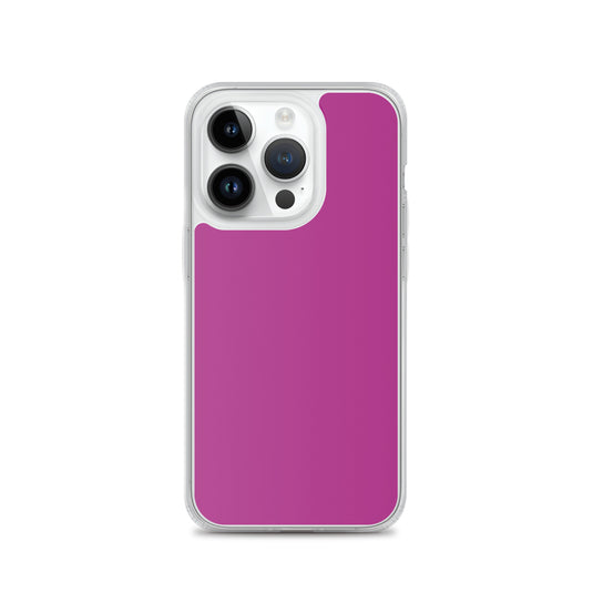 Red Violet iPhone Clear Thin Case Plain Color CREATIVETECH
