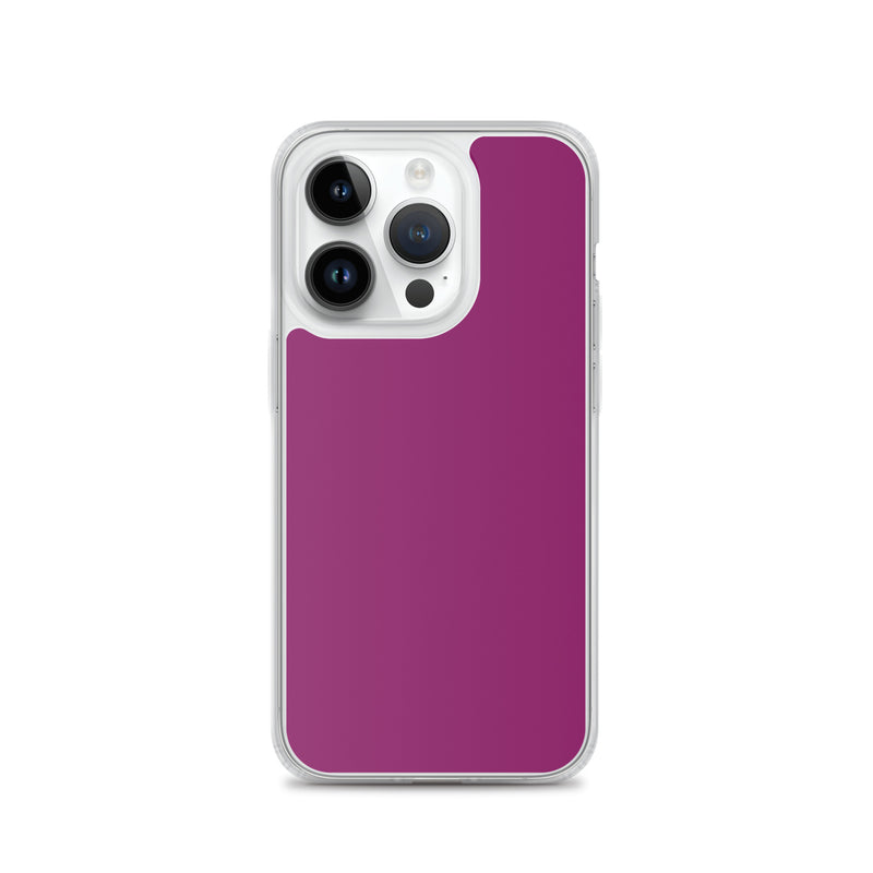 Load image into Gallery viewer, Eggplant Purple iPhone Clear Thin Case Plain Color CREATIVETECH