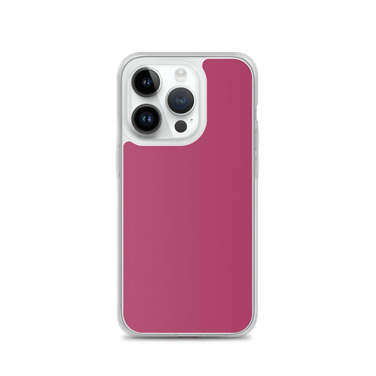 Lipstick Pink Red iPhone Clear Thin Case Plain Color CREATIVETECH