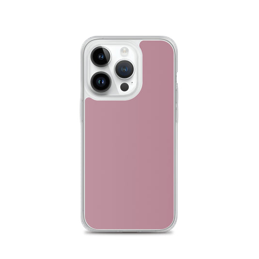 Tapestry Deep Ash Pink iPhone Clear Thin Case Plain Color CREATIVETECH