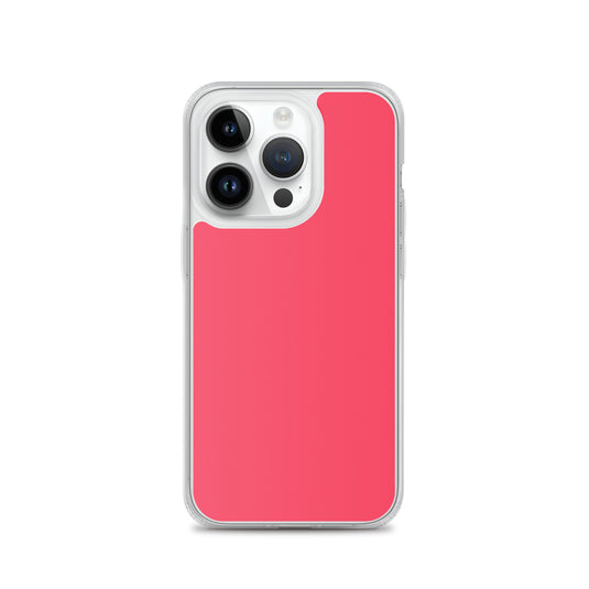 Radical Red iPhone Clear Thin Case Plain Color CREATIVETECH