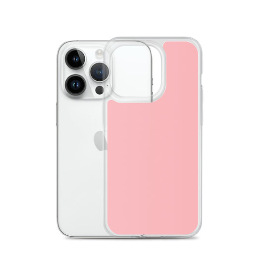 Plain Color Light Pink iPhone Case Clear Bump Resistant Flexible CREATIVETECH