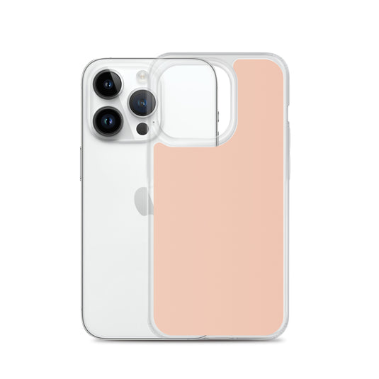 Plain Color Zinnwaldite Pink iPhone Case Clear Bump Resistant Flexible CREATIVETECH